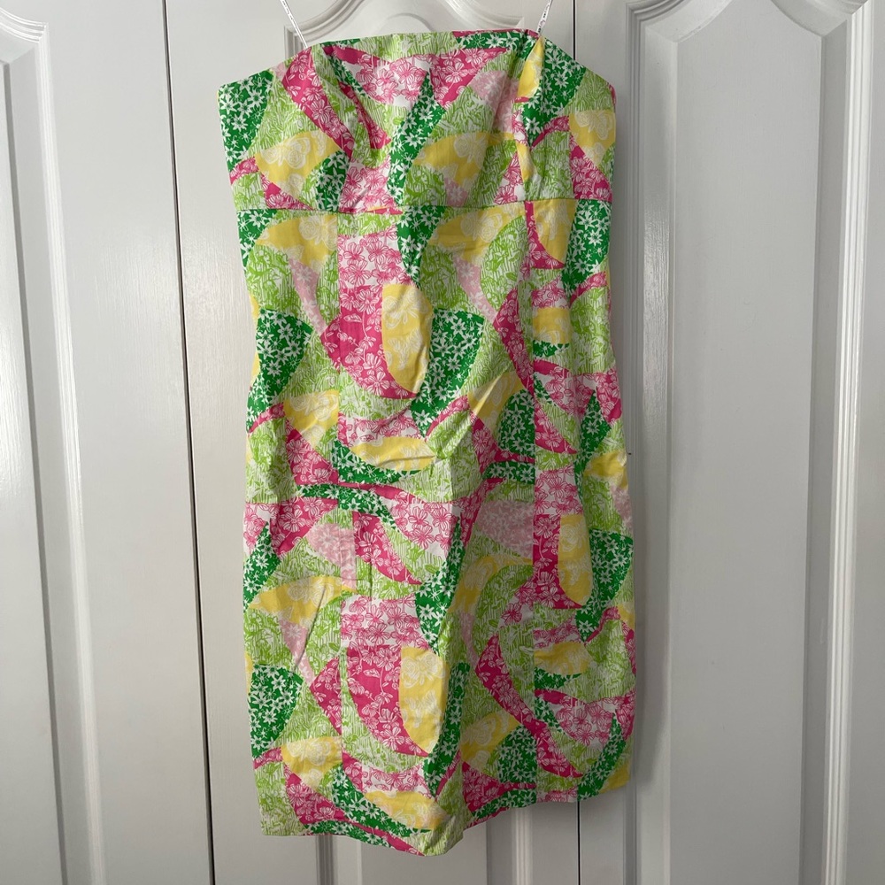 Vintage Lilly Pulitzer Strapless Dress